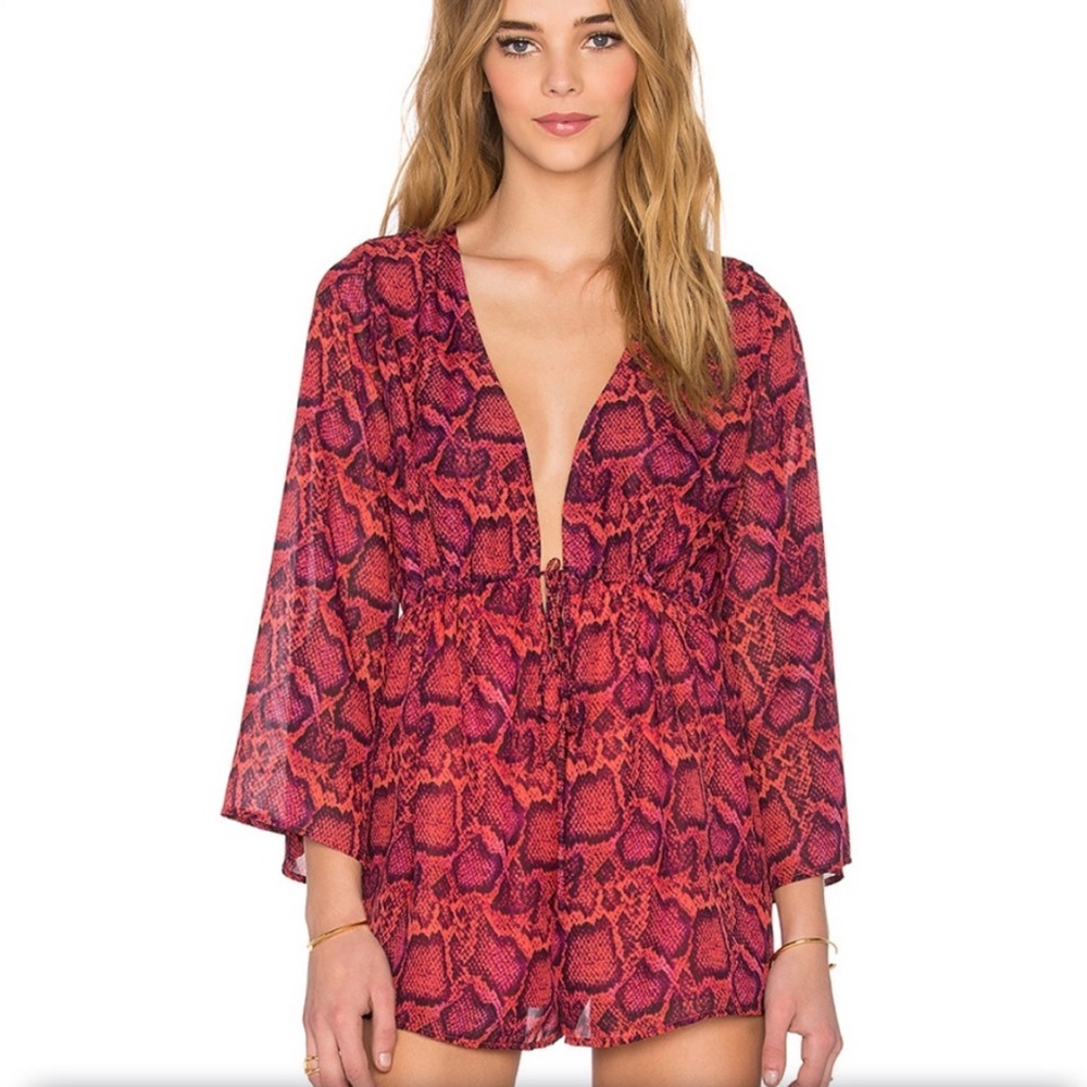 [Show Me Your Mumu] Popsicle Python Romper Small - image 1